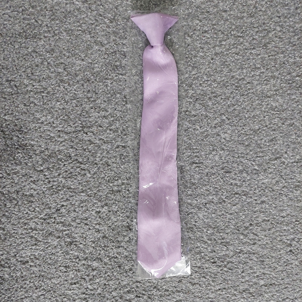 Vesuvio Napoli kids clip on tie light purple